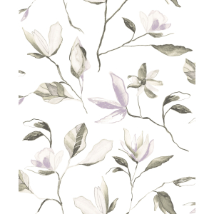 Non-woven floral wallpaper, ZEN005, Zen, Zoom by Masureel