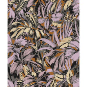 Non-woven wallpaper, leaves, ZEN103, Zen, Zoom by Masureel