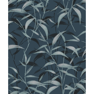 Blue wallpaper, bamboo, ZEN203, Zen, Zoom by Masureel