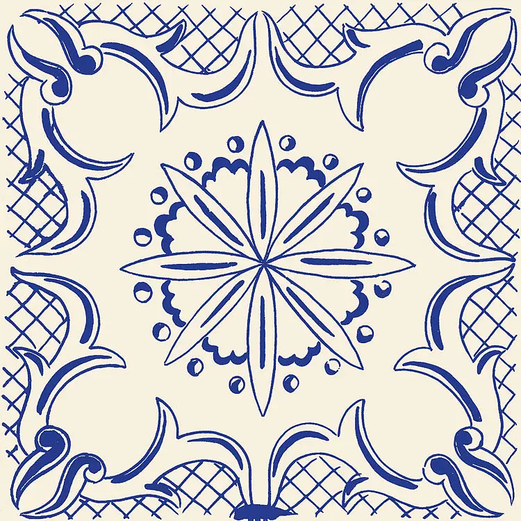 Decori Macrame Blu 2