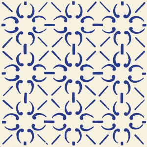Decori Macrame Blu 5