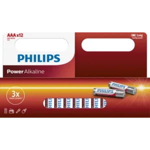 PHILIPS BATERIE POWER ALKALINE AAALR03P12W/10