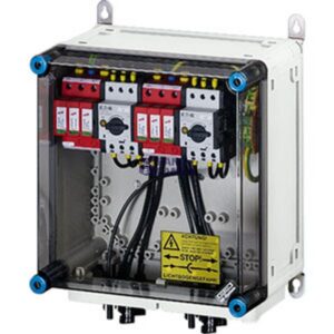 HENSEL PV- generator junction box with surge protection device 2xPV string for 2xinverter input with disconnect switch