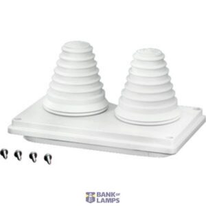 HENSEL flange with 2 cable entries up to 72 mm