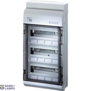 HENSEL KV 90 circuit breaker box polycarbonate 36 modules (3x 12x 18 mm)