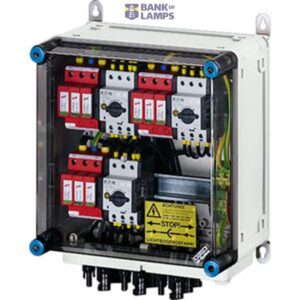 HENSEL PV- generator junction box with surge protection device 6xPV string for 3xinverter input with disconnect switch