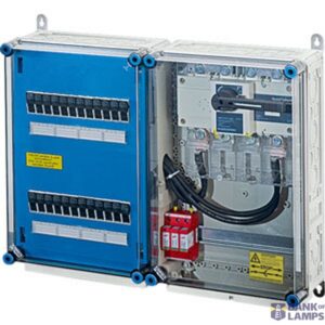 HENSEL PV- generator junction box with surge protection device 12xPV string with fuses for 1xinverter input